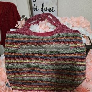 Colorful Striped Women's Bag